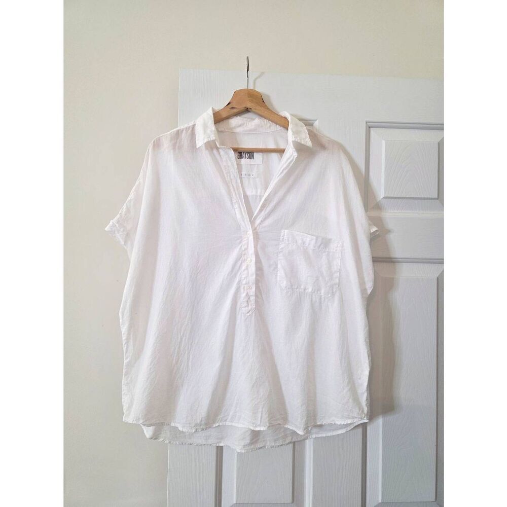 Grayson White Blouse 4 (L)
